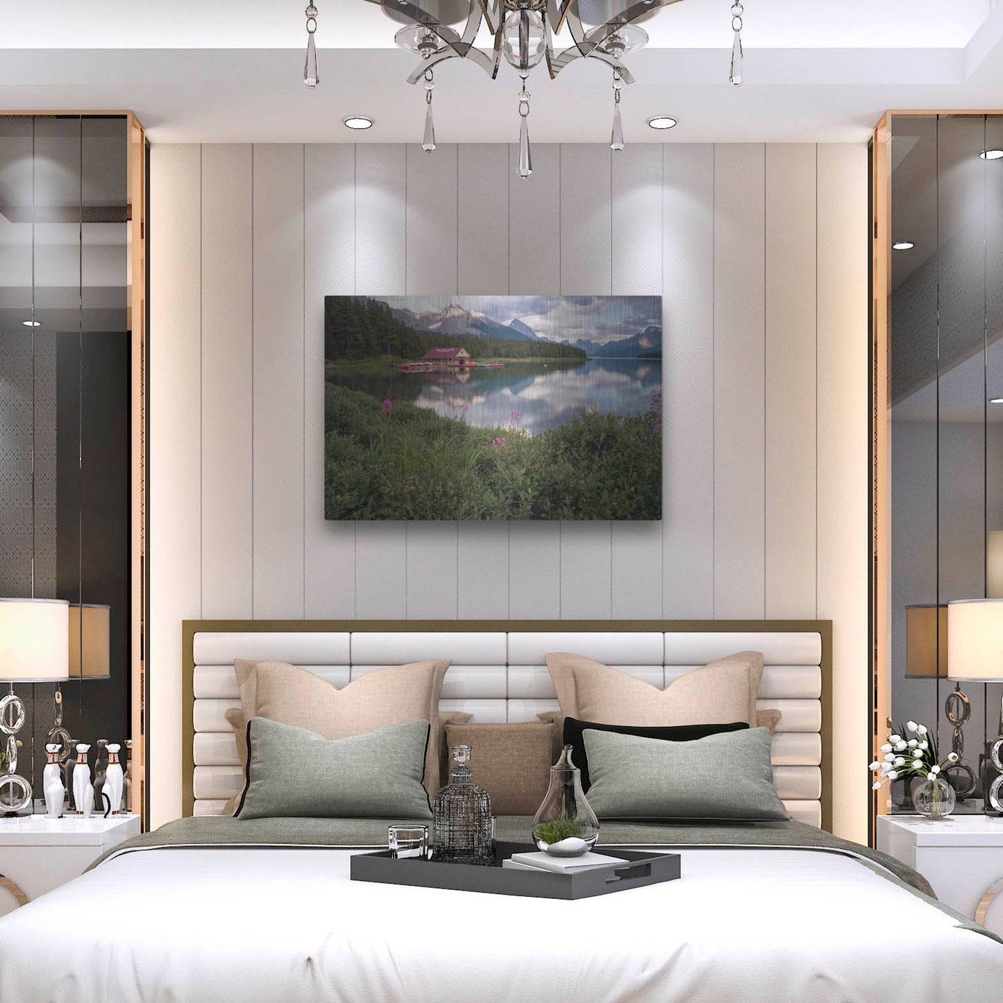 Luxe Metal Art 'Maligne Lake 1' by Joe Reimer Photography, Metal Wall Art,36x24