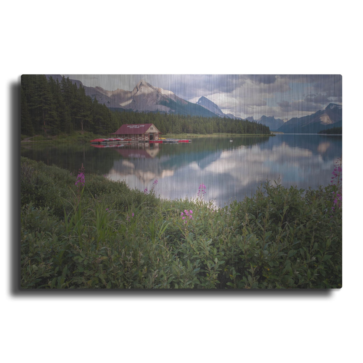 Luxe Metal Art 'Maligne Lake 1' by Joe Reimer Photography, Metal Wall Art