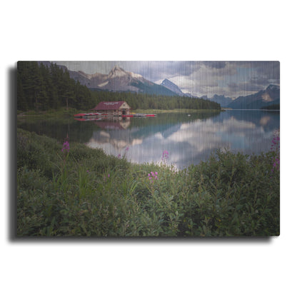 Luxe Metal Art 'Maligne Lake 1' by Joe Reimer Photography, Metal Wall Art