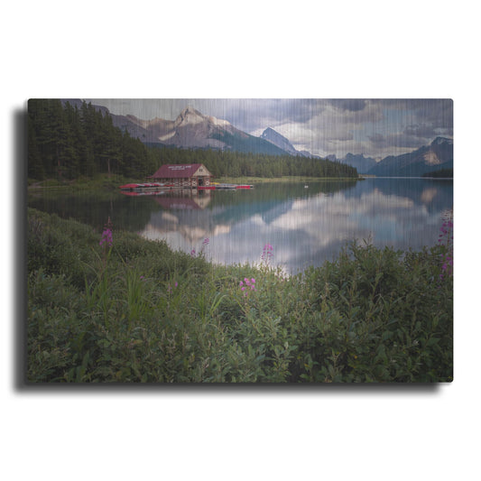 Luxe Metal Art 'Maligne Lake 1' by Joe Reimer Photography, Metal Wall Art