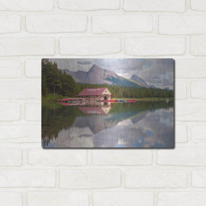 Luxe Metal Art 'Maligne Lake 2' by Joe Reimer Photography, Metal Wall Art,16x12