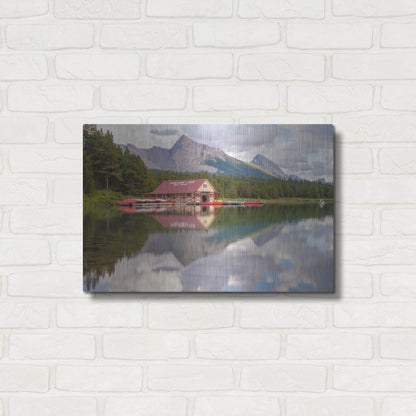 Luxe Metal Art 'Maligne Lake 2' by Joe Reimer Photography, Metal Wall Art,24x16