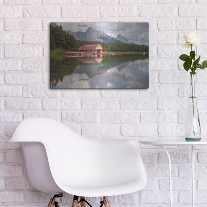 Luxe Metal Art 'Maligne Lake 2' by Joe Reimer Photography, Metal Wall Art,24x16