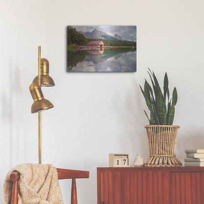 Luxe Metal Art 'Maligne Lake 2' by Joe Reimer Photography, Metal Wall Art,24x16