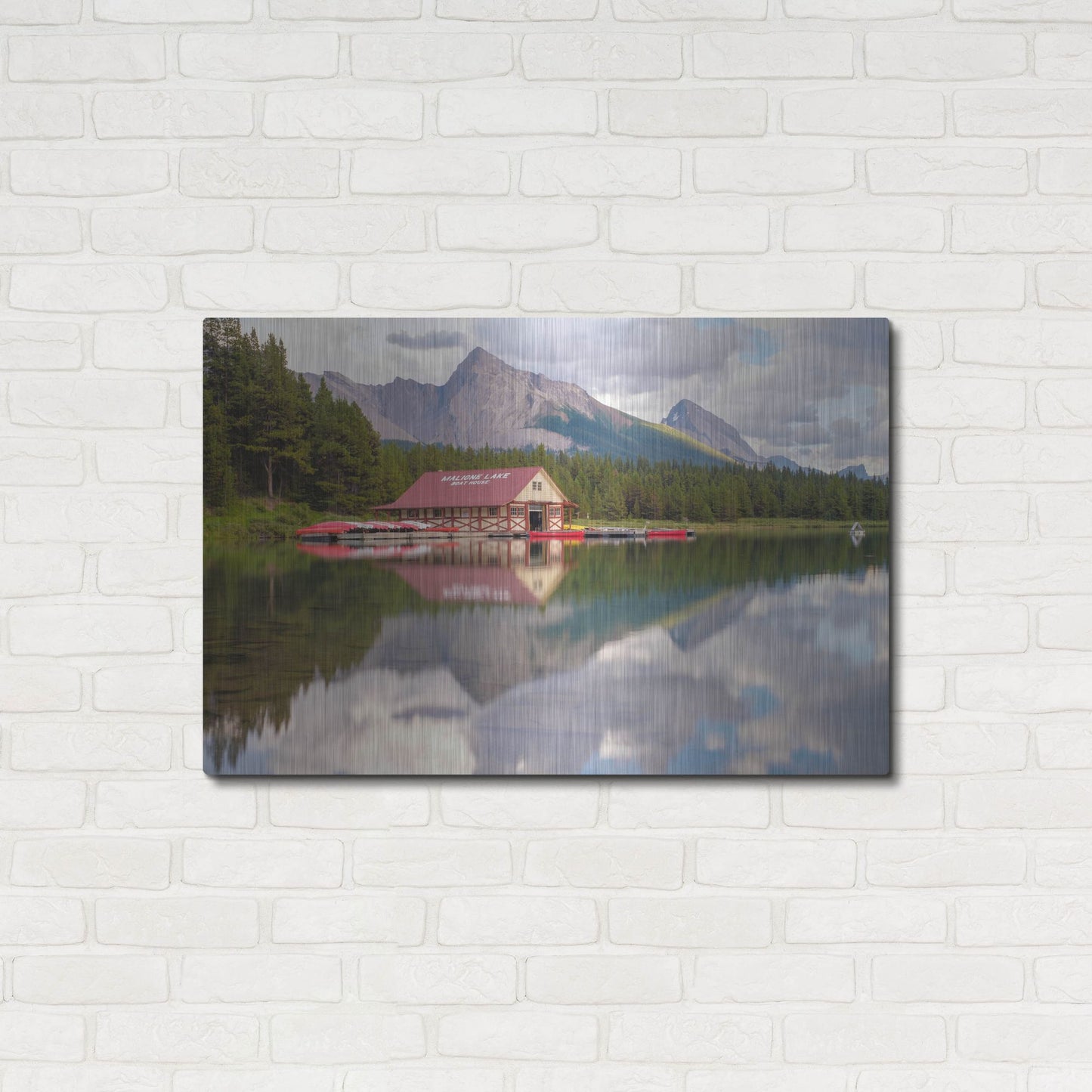 Luxe Metal Art 'Maligne Lake 2' by Joe Reimer Photography, Metal Wall Art,36x24