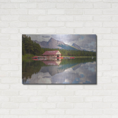 Luxe Metal Art 'Maligne Lake 2' by Joe Reimer Photography, Metal Wall Art,36x24
