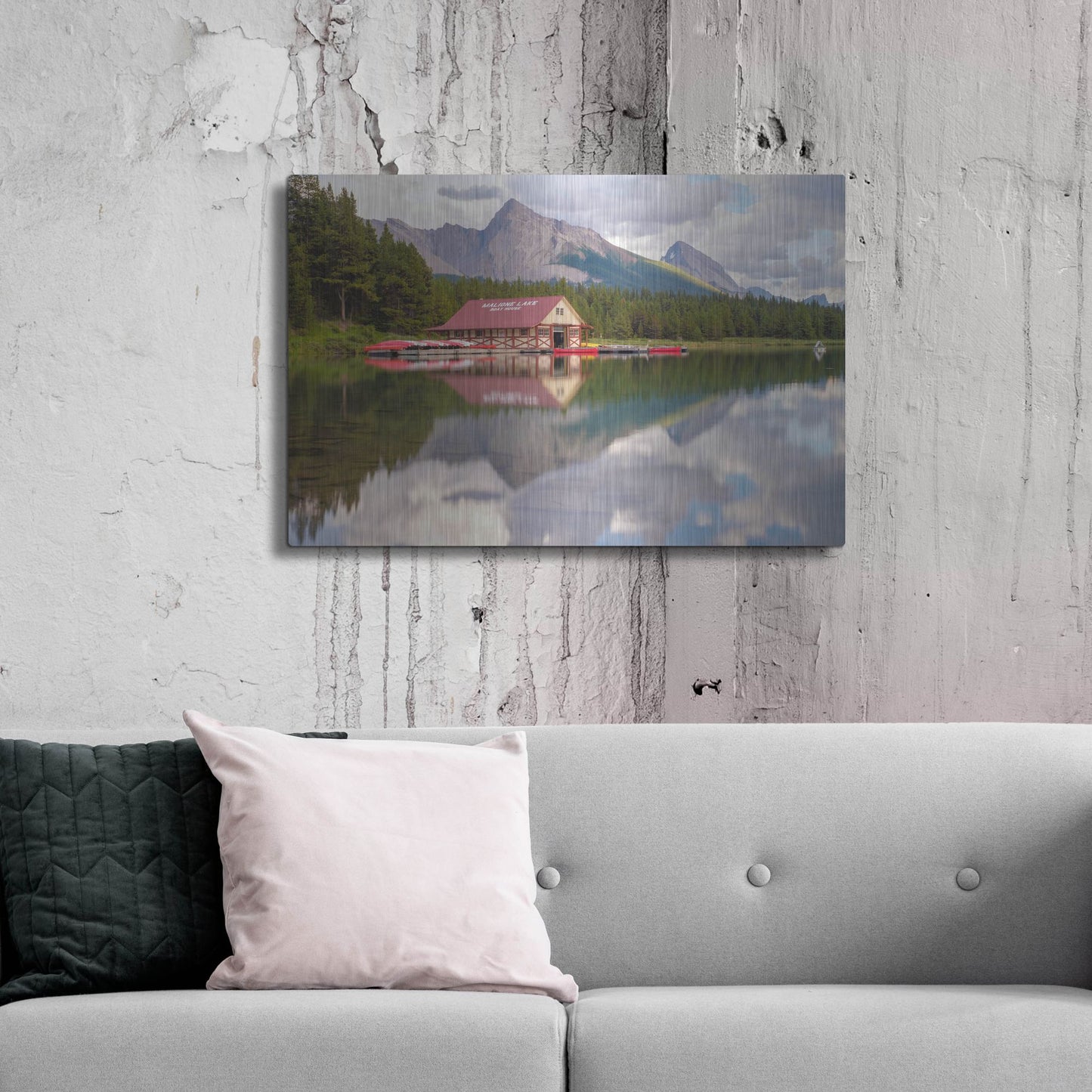 Luxe Metal Art 'Maligne Lake 2' by Joe Reimer Photography, Metal Wall Art,36x24