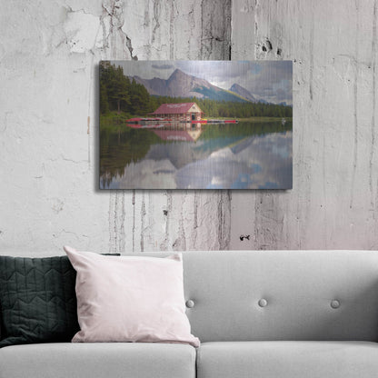 Luxe Metal Art 'Maligne Lake 2' by Joe Reimer Photography, Metal Wall Art,36x24