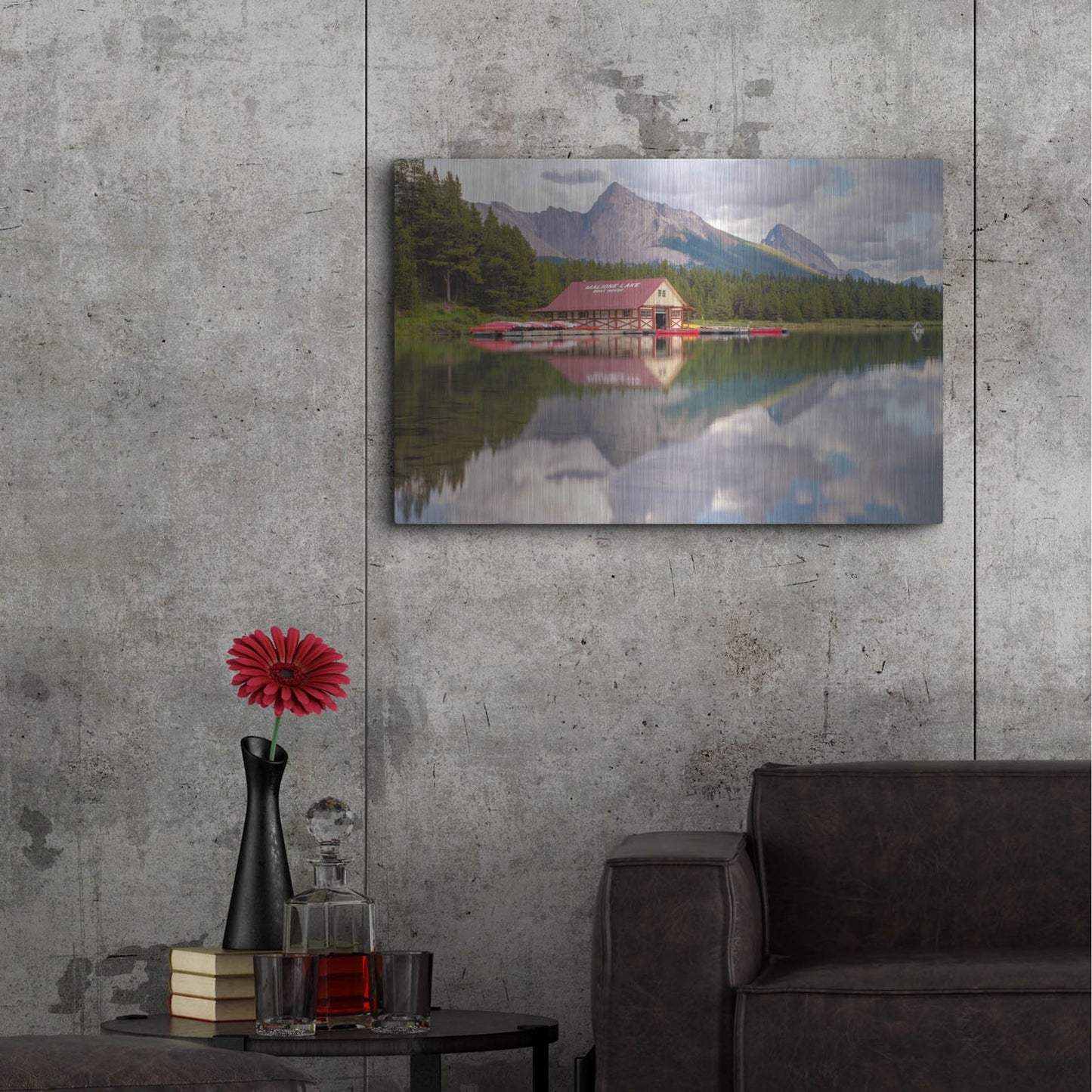 Luxe Metal Art 'Maligne Lake 2' by Joe Reimer Photography, Metal Wall Art,36x24