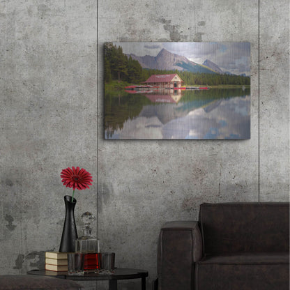 Luxe Metal Art 'Maligne Lake 2' by Joe Reimer Photography, Metal Wall Art,36x24