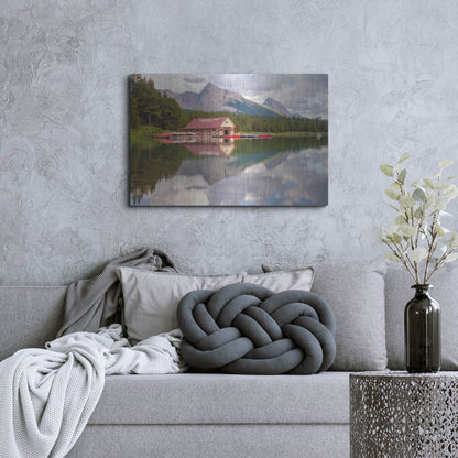 Luxe Metal Art 'Maligne Lake 2' by Joe Reimer Photography, Metal Wall Art,36x24