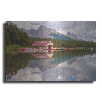 Luxe Metal Art 'Maligne Lake 2' by Joe Reimer Photography, Metal Wall Art