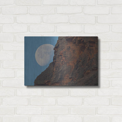 Luxe Metal Art 'Moon Mountain 1' by Joe Reimer Photography, Metal Wall Art,24x16