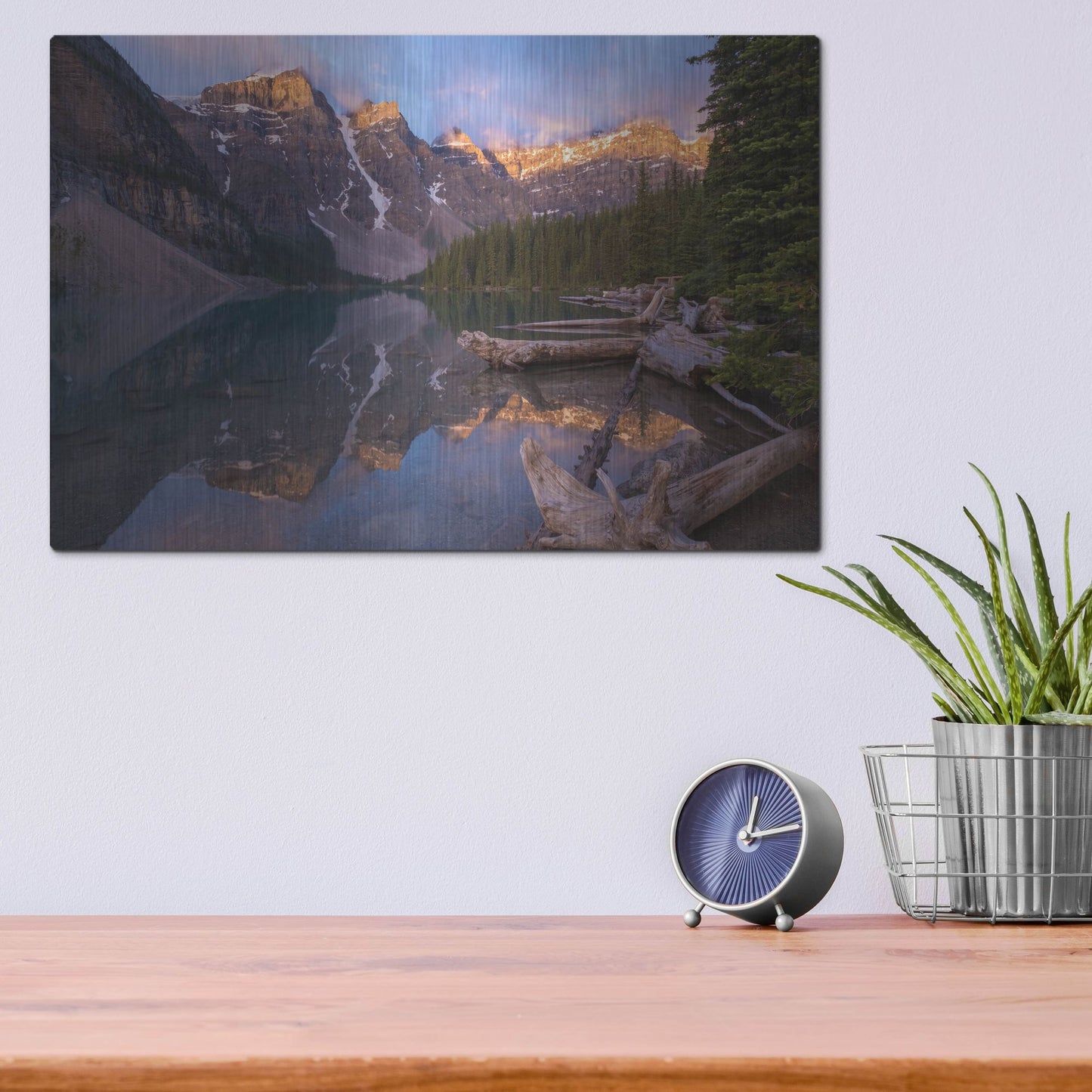 Luxe Metal Art 'Moraine Lake 1' by Joe Reimer Photography, Metal Wall Art,16x12