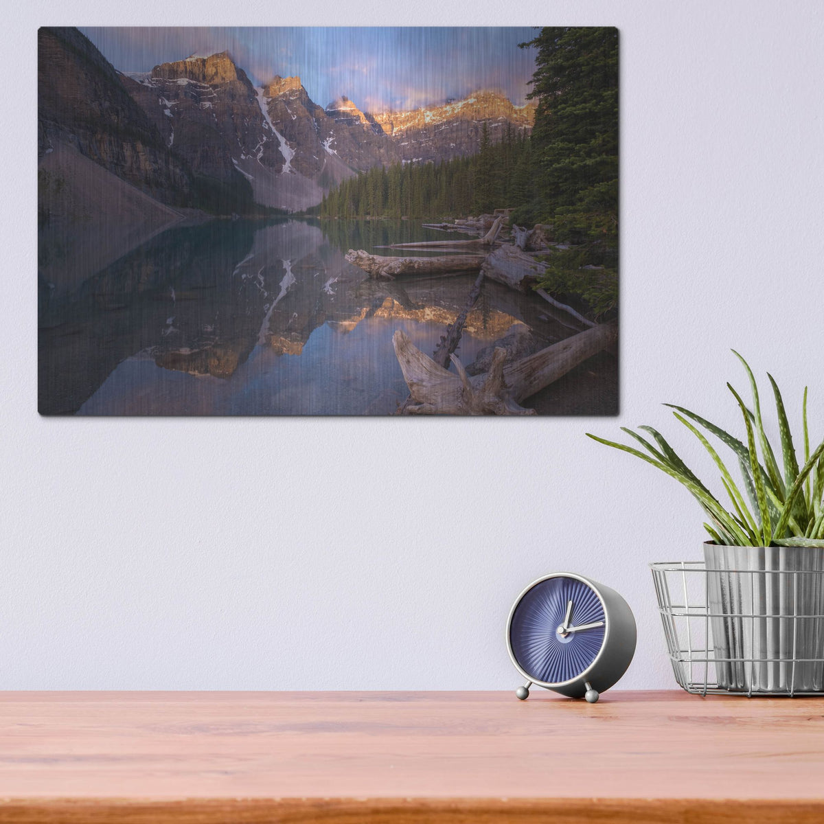 Luxe Metal Art 'Moraine Lake 1' by Joe Reimer Photography, Metal Wall Art,16x12