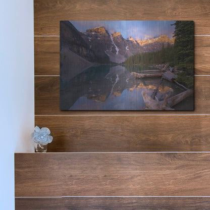 Luxe Metal Art 'Moraine Lake 1' by Joe Reimer Photography, Metal Wall Art,16x12