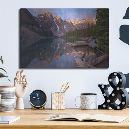 Luxe Metal Art 'Moraine Lake 1' by Joe Reimer Photography, Metal Wall Art,16x12