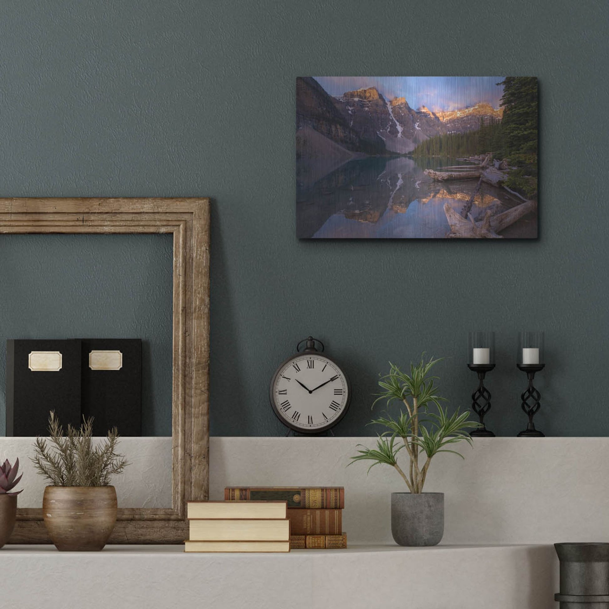 Luxe Metal Art 'Moraine Lake 1' by Joe Reimer Photography, Metal Wall Art,16x12