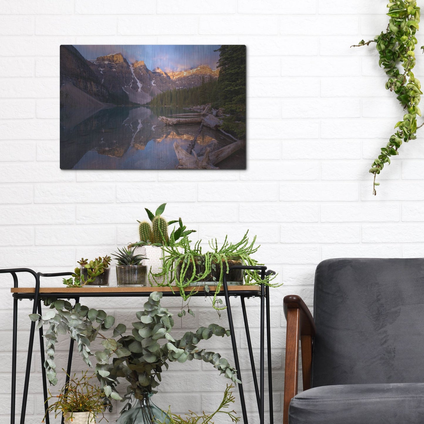 Luxe Metal Art 'Moraine Lake 1' by Joe Reimer Photography, Metal Wall Art,16x12
