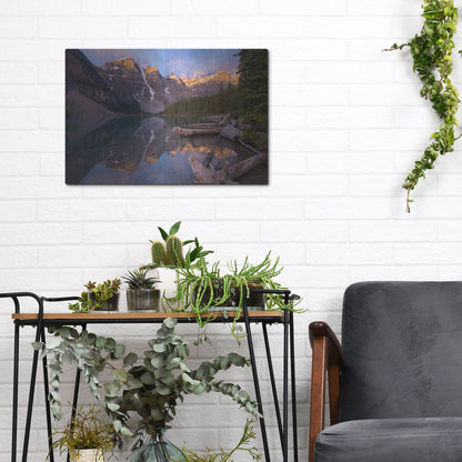 Luxe Metal Art 'Moraine Lake 1' by Joe Reimer Photography, Metal Wall Art,16x12