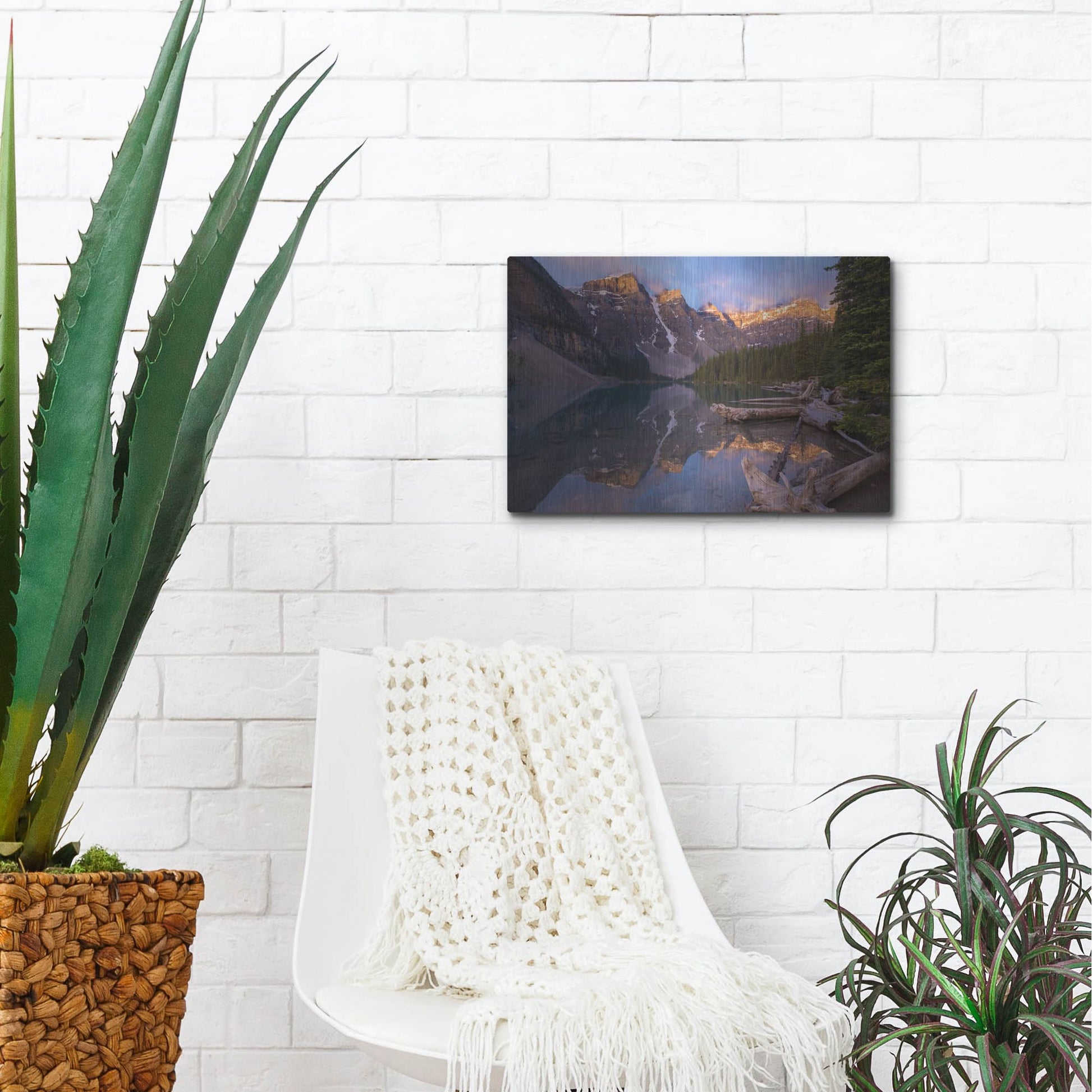 Luxe Metal Art 'Moraine Lake 1' by Joe Reimer Photography, Metal Wall Art,16x12