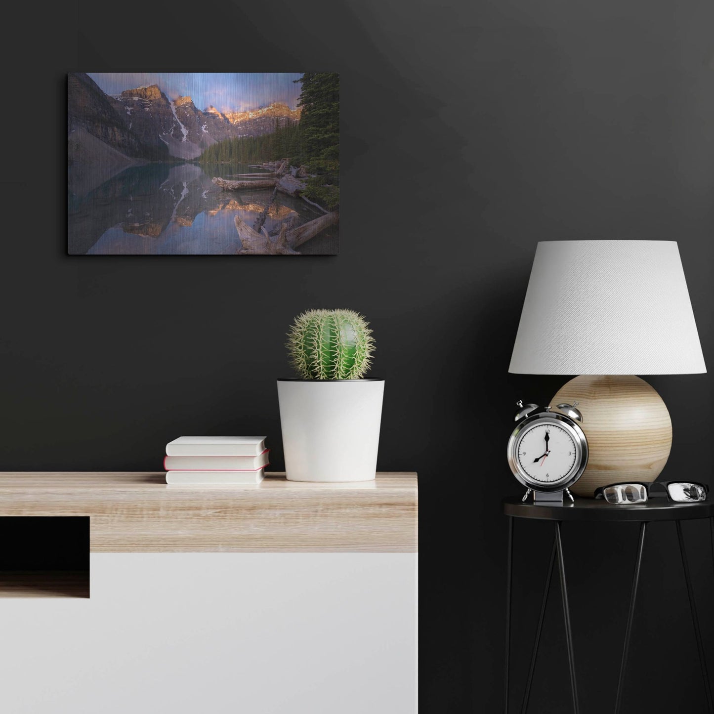 Luxe Metal Art 'Moraine Lake 1' by Joe Reimer Photography, Metal Wall Art,24x16