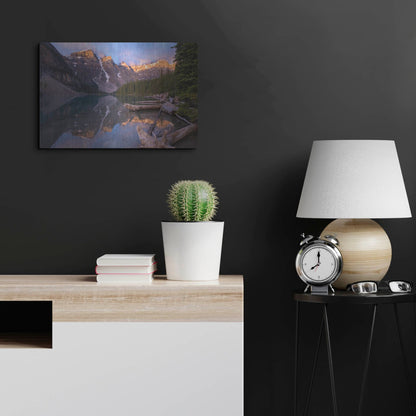 Luxe Metal Art 'Moraine Lake 1' by Joe Reimer Photography, Metal Wall Art,24x16