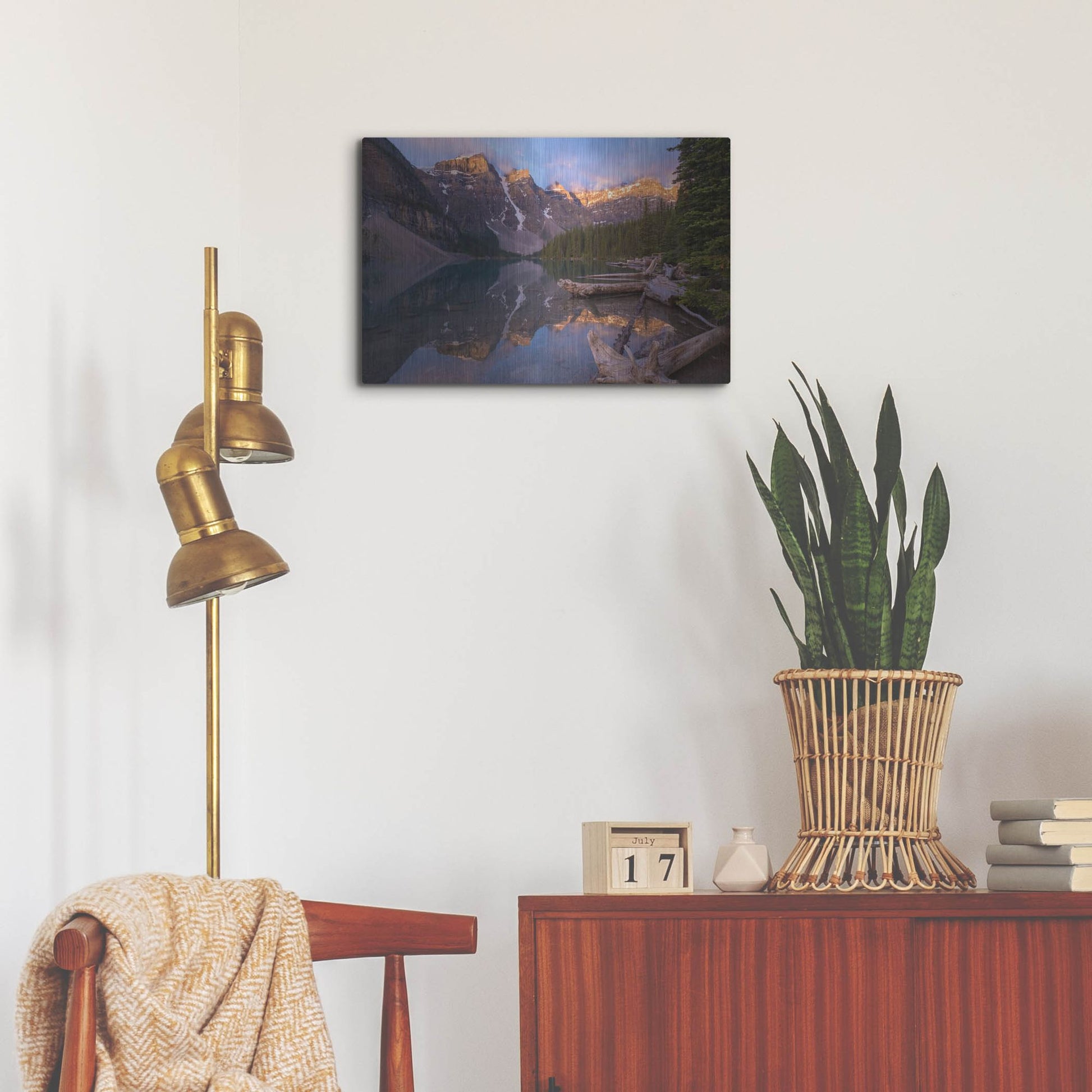 Luxe Metal Art 'Moraine Lake 1' by Joe Reimer Photography, Metal Wall Art,24x16