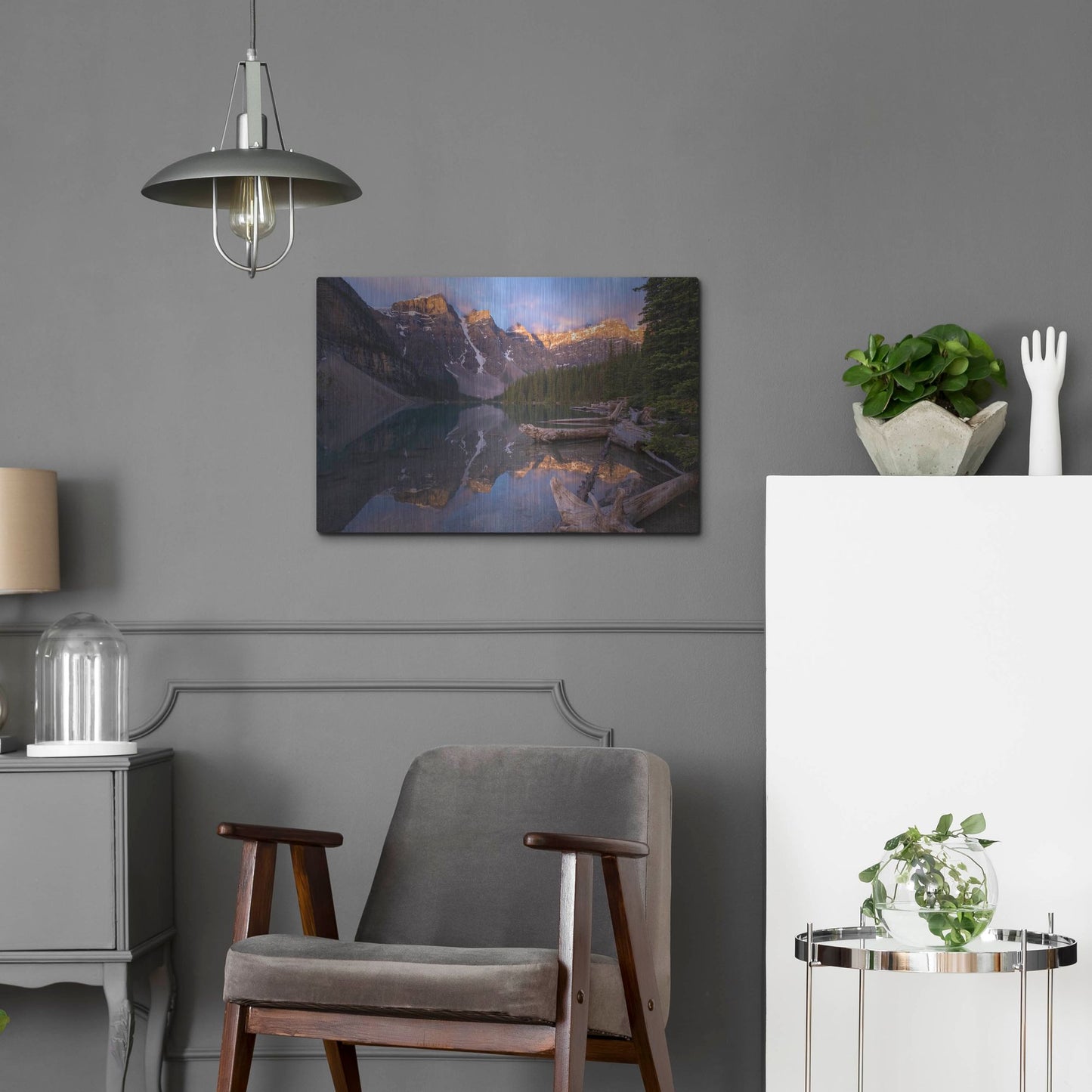 Luxe Metal Art 'Moraine Lake 1' by Joe Reimer Photography, Metal Wall Art,24x16