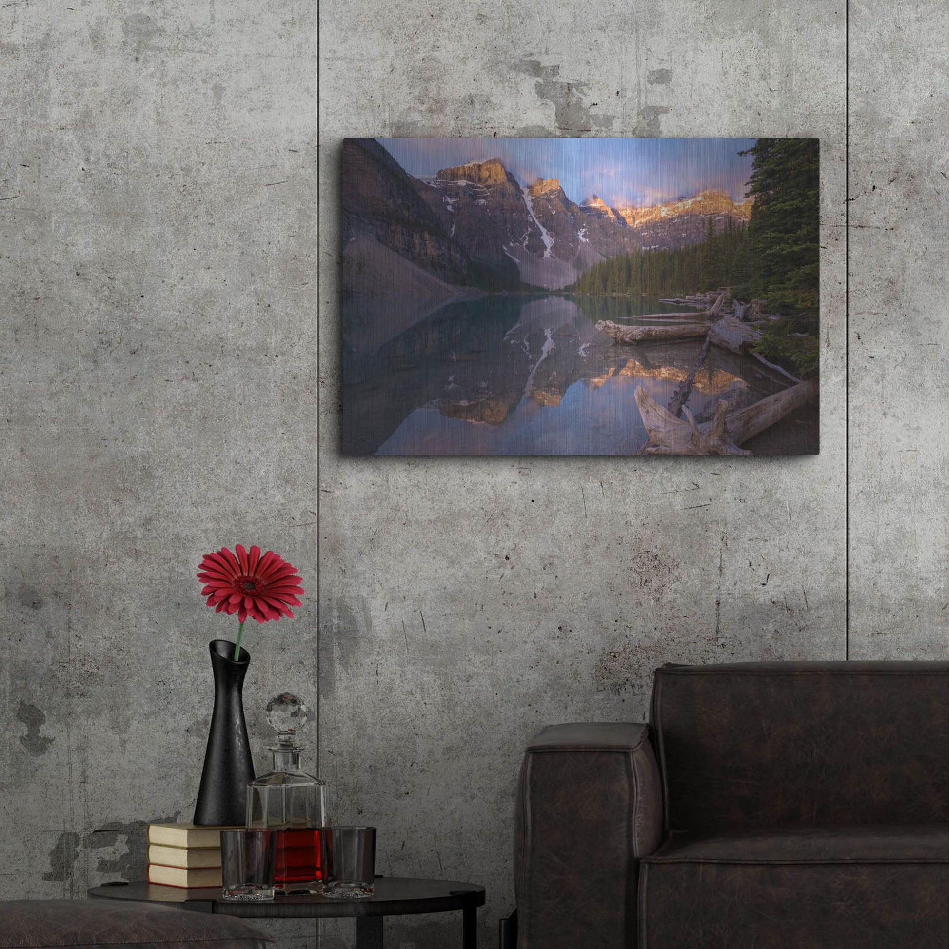 Luxe Metal Art 'Moraine Lake 1' by Joe Reimer Photography, Metal Wall Art,36x24