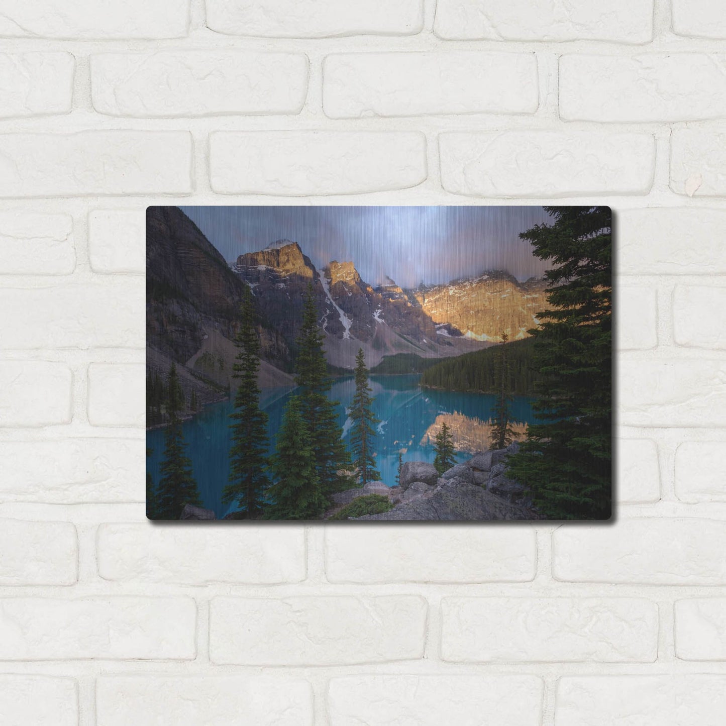 Luxe Metal Art 'Moraine Lake 2' by Joe Reimer Photography, Metal Wall Art,16x12