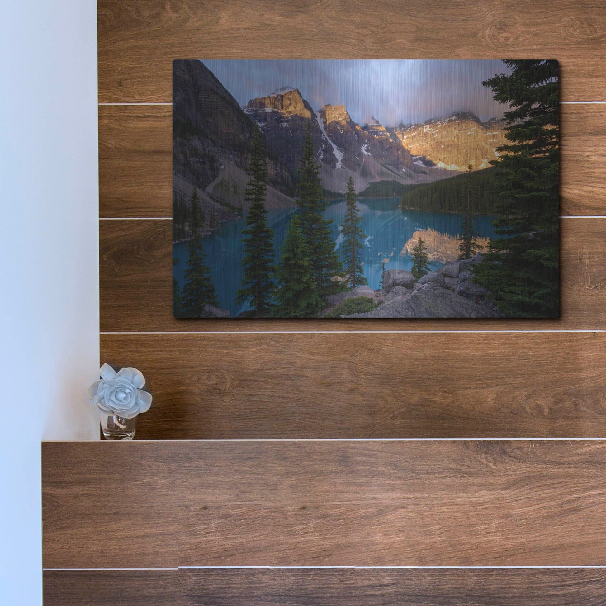 Luxe Metal Art 'Moraine Lake 2' by Joe Reimer Photography, Metal Wall Art,16x12