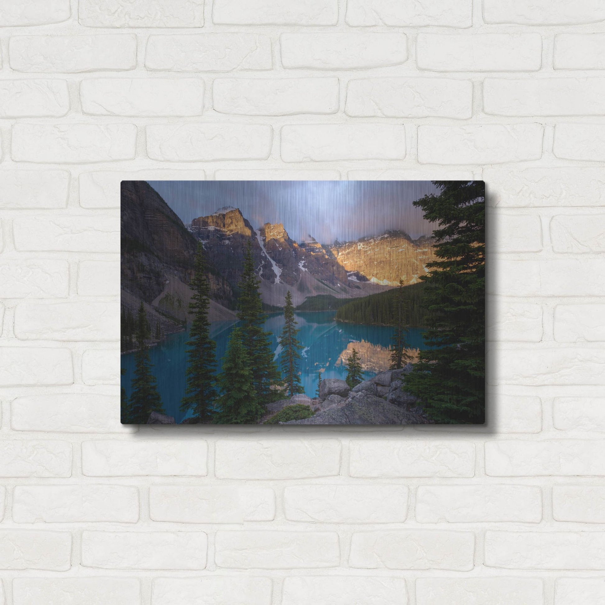 Luxe Metal Art 'Moraine Lake 2' by Joe Reimer Photography, Metal Wall Art,24x16