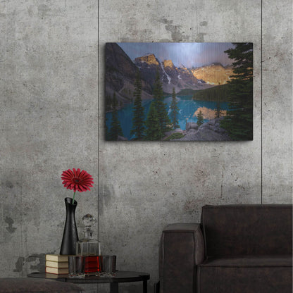 Luxe Metal Art 'Moraine Lake 2' by Joe Reimer Photography, Metal Wall Art,36x24