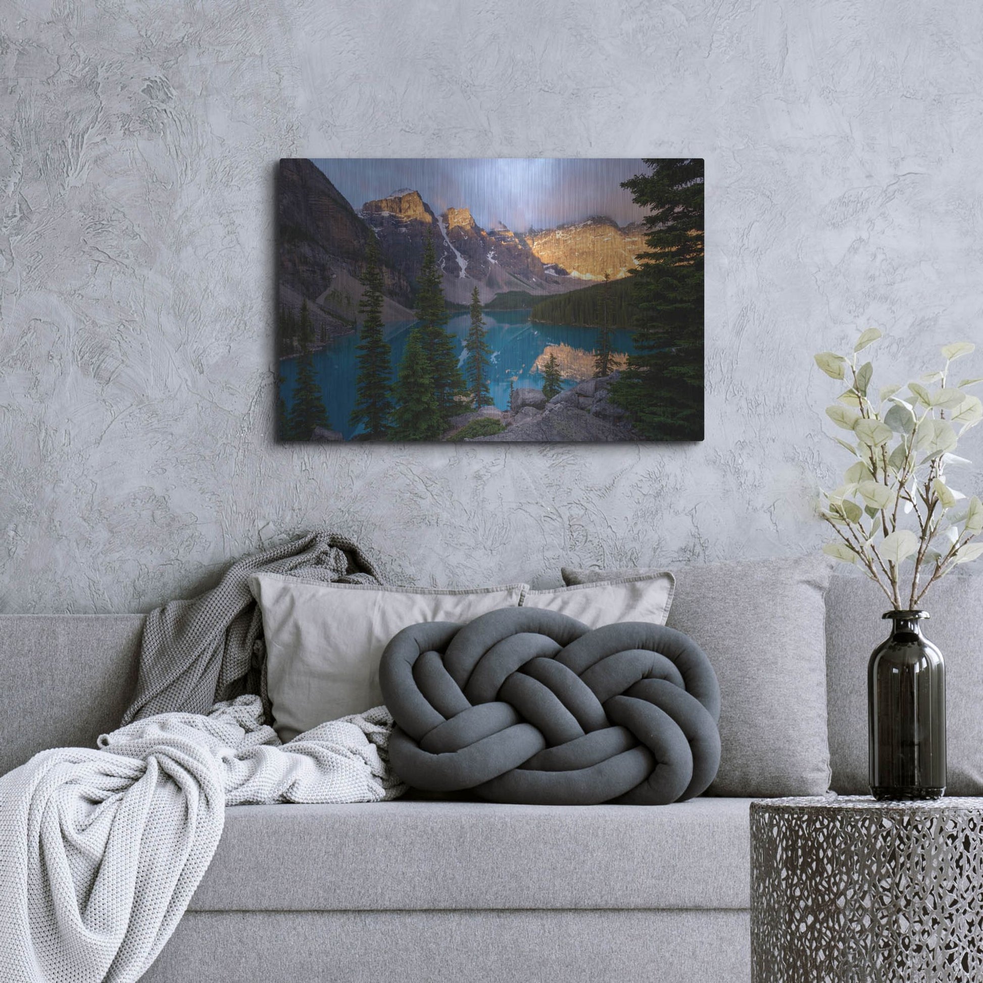 Luxe Metal Art 'Moraine Lake 2' by Joe Reimer Photography, Metal Wall Art,36x24