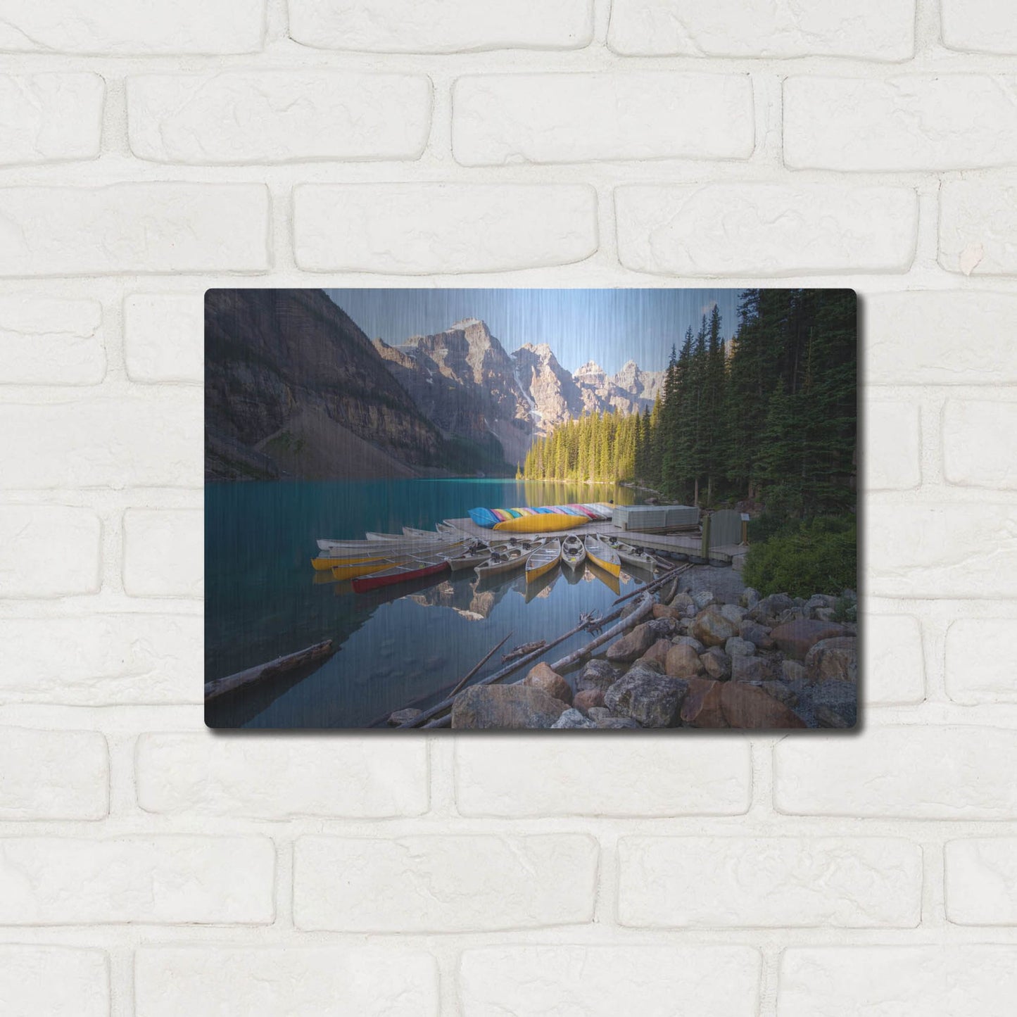 Luxe Metal Art 'Moraine Lake 3' by Joe Reimer Photography, Metal Wall Art,16x12