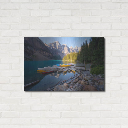 Luxe Metal Art 'Moraine Lake 3' by Joe Reimer Photography, Metal Wall Art,36x24