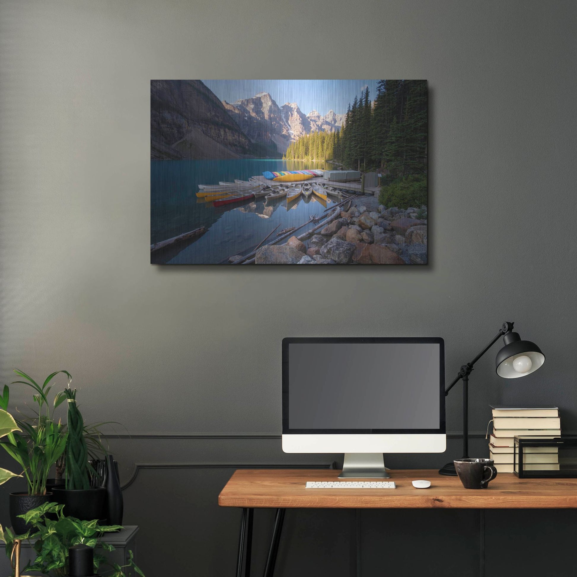 Luxe Metal Art 'Moraine Lake 3' by Joe Reimer Photography, Metal Wall Art,36x24