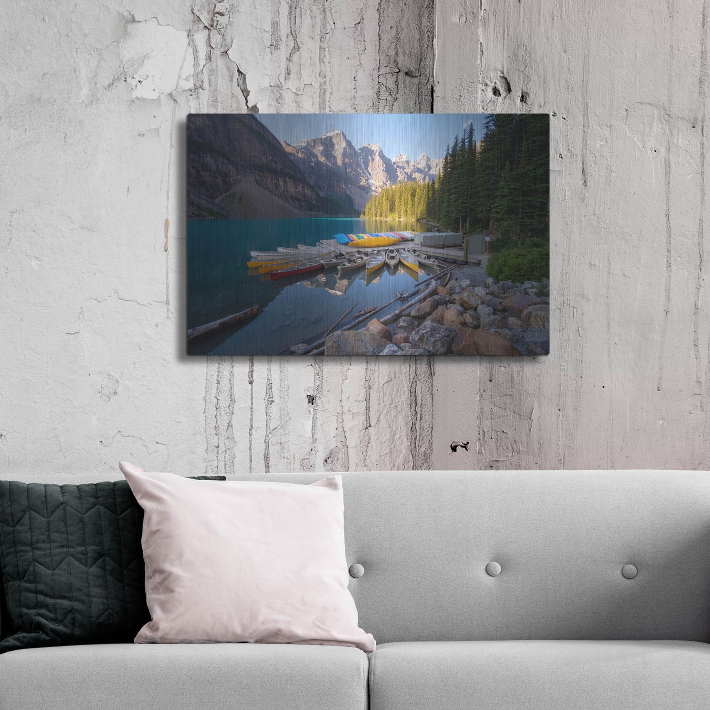 Luxe Metal Art 'Moraine Lake 3' by Joe Reimer Photography, Metal Wall Art,36x24