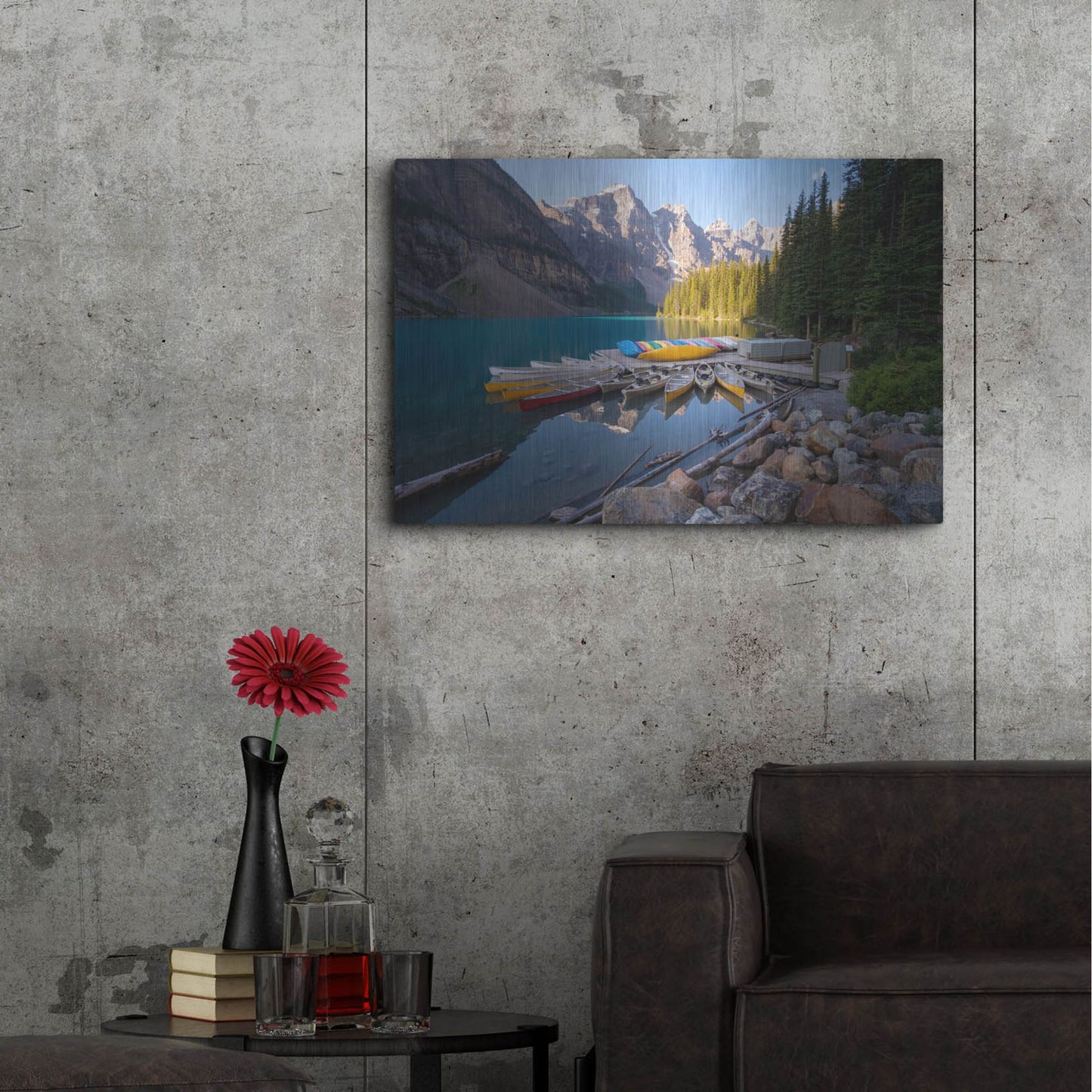 Luxe Metal Art 'Moraine Lake 3' by Joe Reimer Photography, Metal Wall Art,36x24