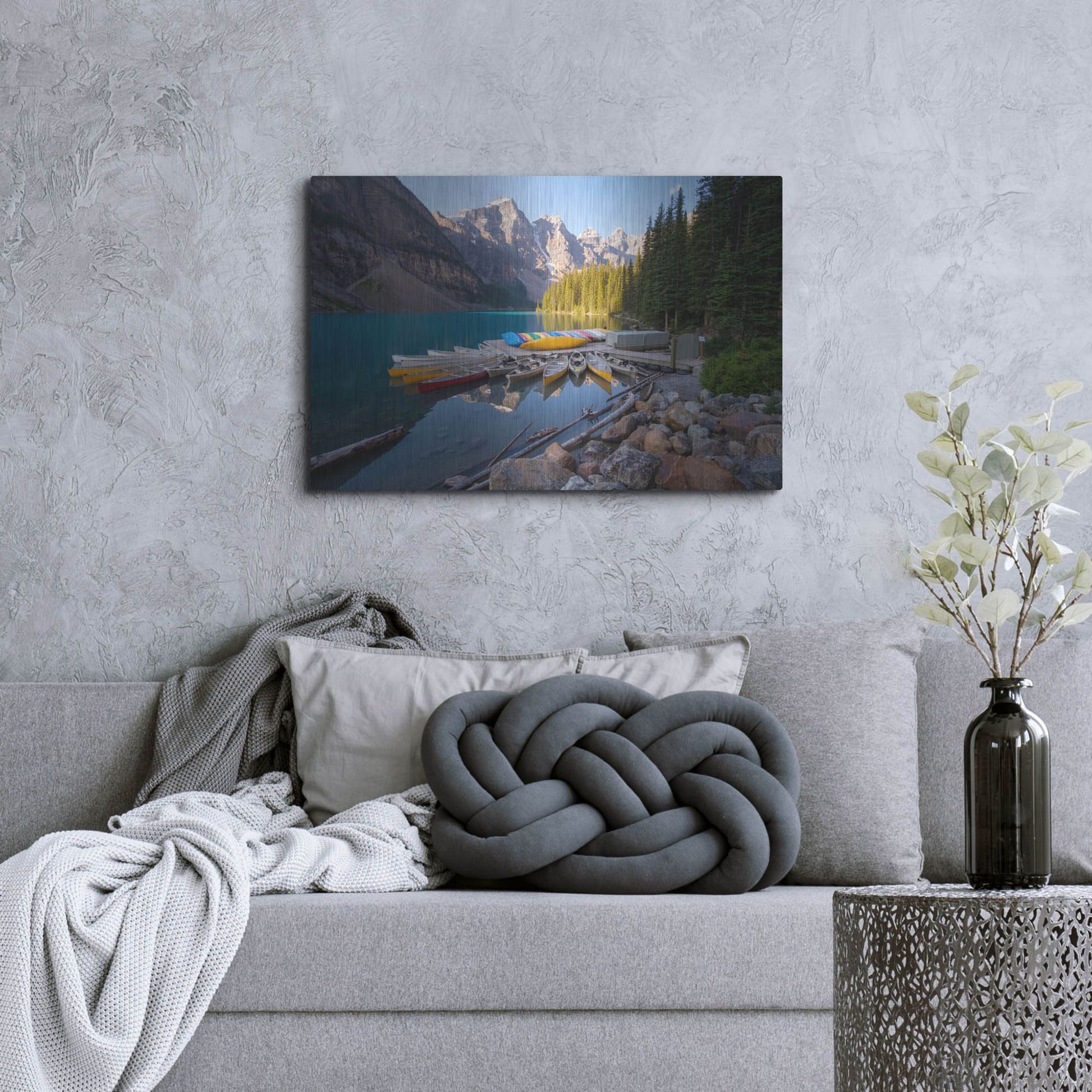 Luxe Metal Art 'Moraine Lake 3' by Joe Reimer Photography, Metal Wall Art,36x24