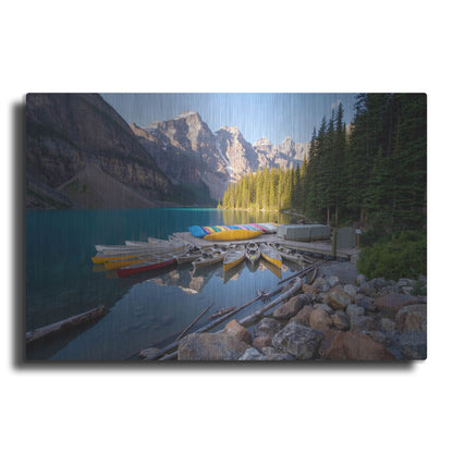 Luxe Metal Art 'Moraine Lake 3' by Joe Reimer Photography, Metal Wall Art