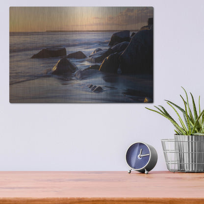 Luxe Metal Art 'Oceanside 1' by Joe Reimer Photography, Metal Wall Art,16x12