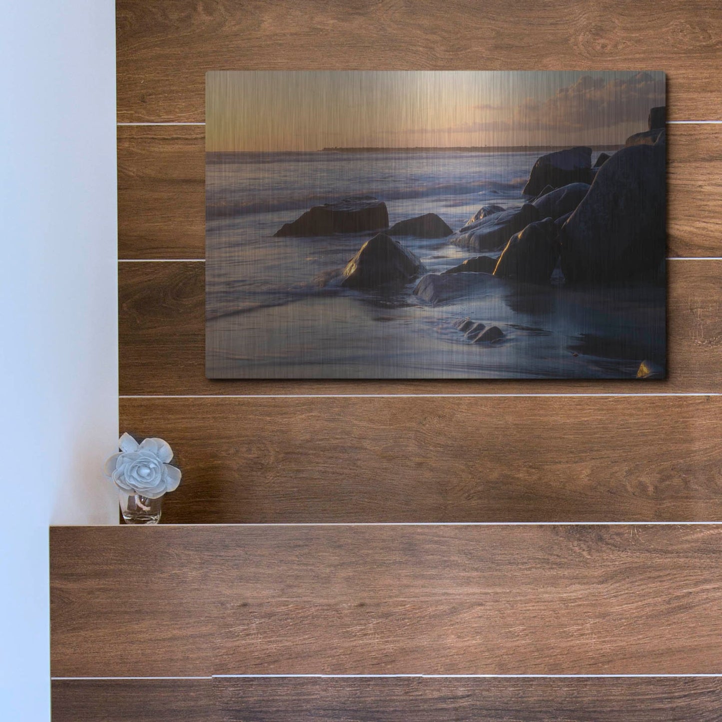 Luxe Metal Art 'Oceanside 1' by Joe Reimer Photography, Metal Wall Art,16x12