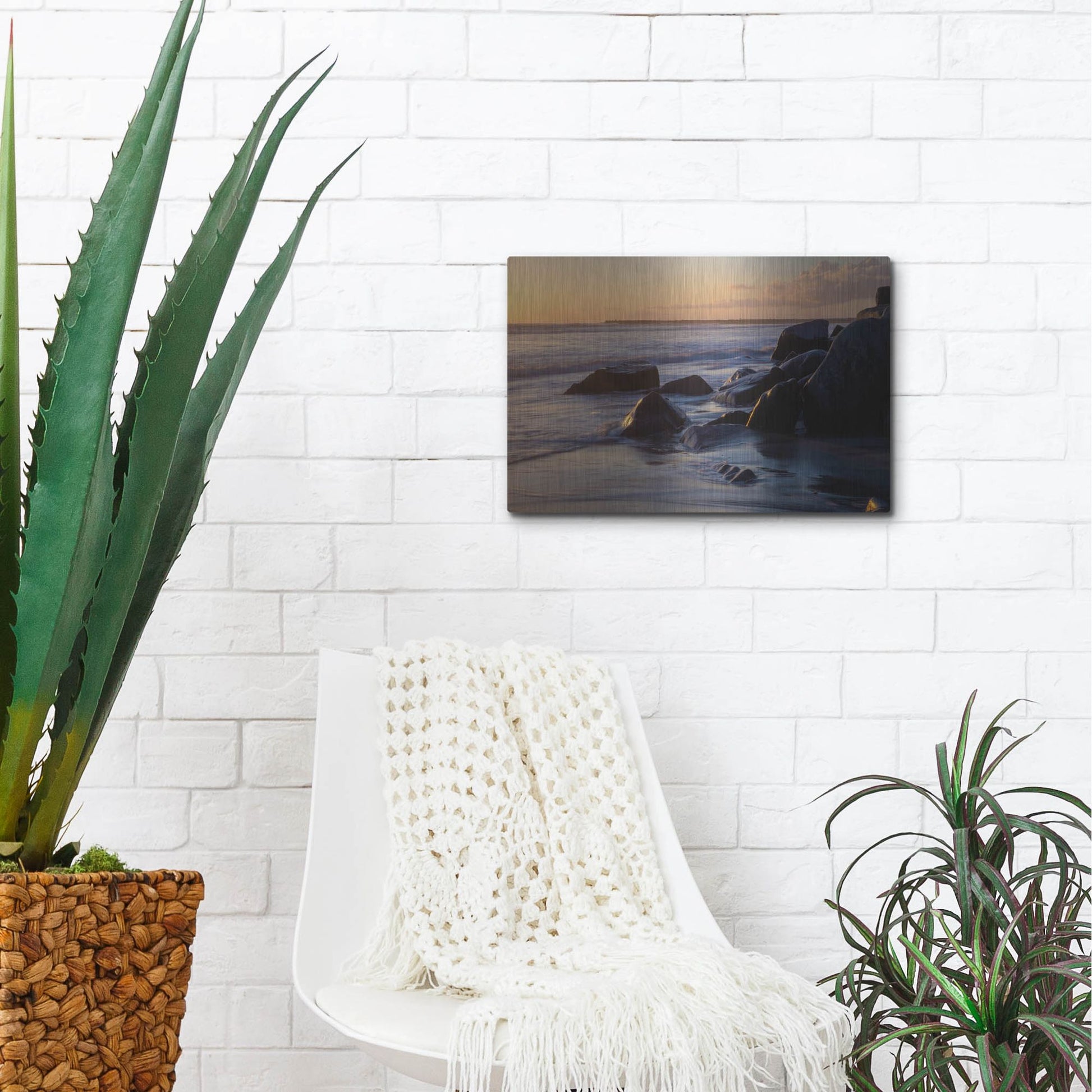 Luxe Metal Art 'Oceanside 1' by Joe Reimer Photography, Metal Wall Art,16x12