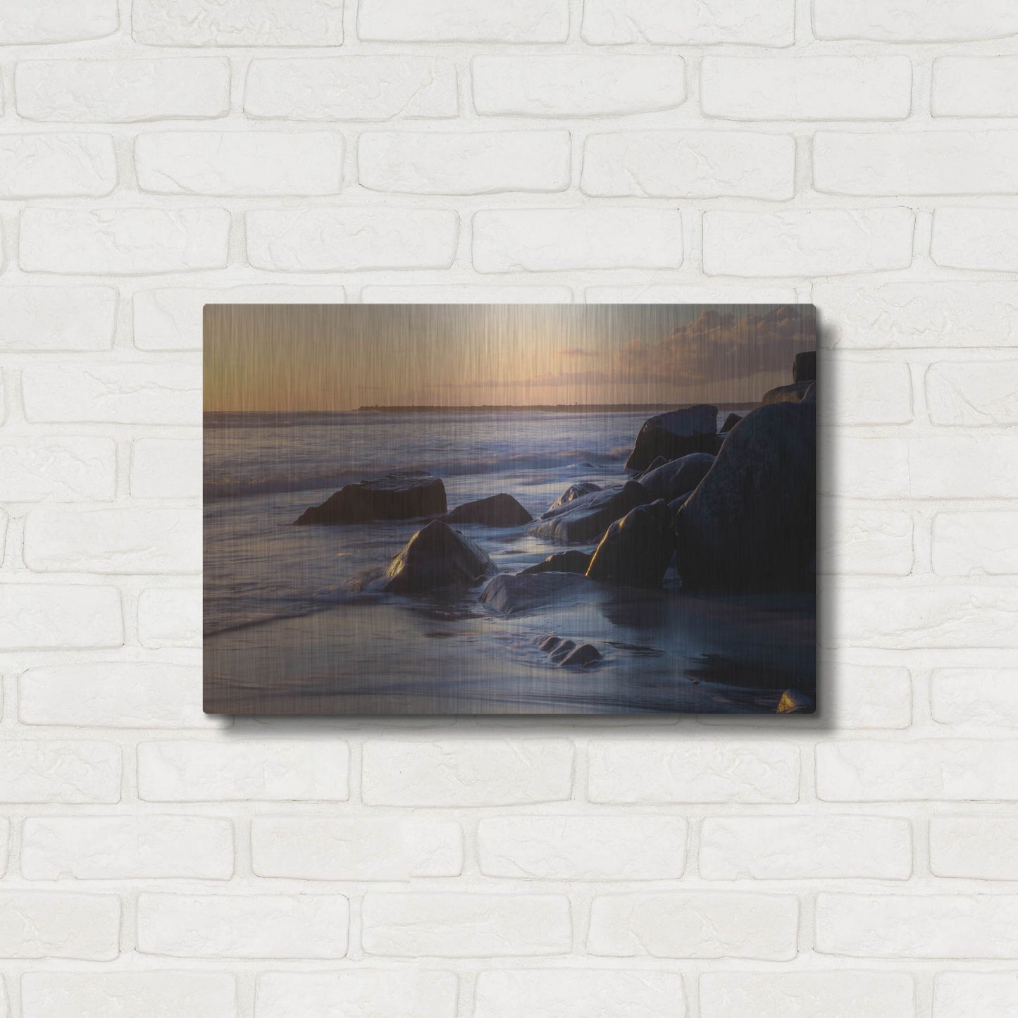 Luxe Metal Art 'Oceanside 1' by Joe Reimer Photography, Metal Wall Art,24x16