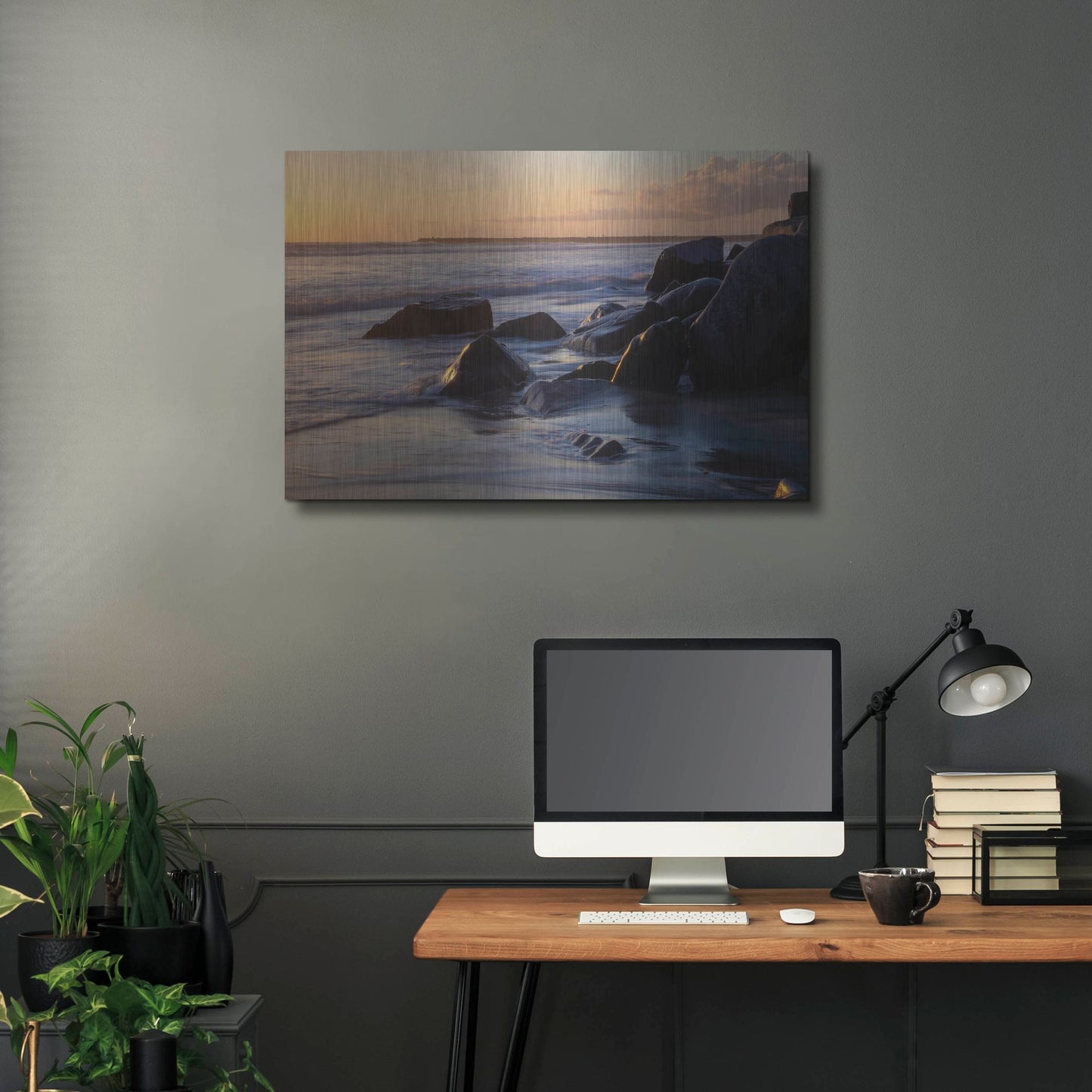 Luxe Metal Art 'Oceanside 1' by Joe Reimer Photography, Metal Wall Art,36x24