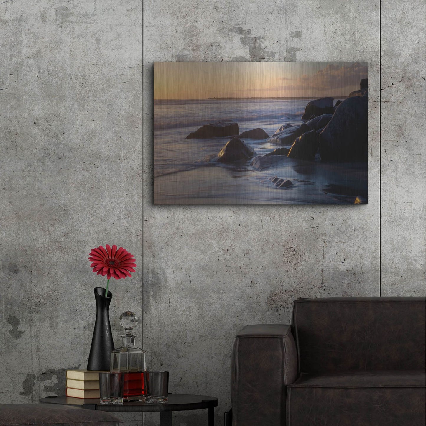 Luxe Metal Art 'Oceanside 1' by Joe Reimer Photography, Metal Wall Art,36x24