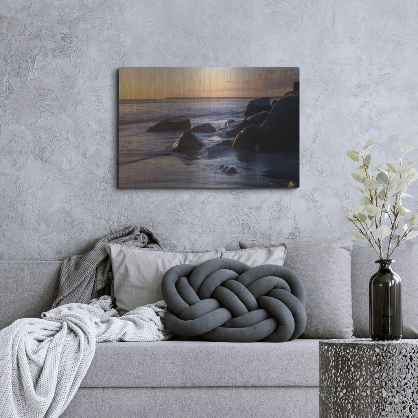 Luxe Metal Art 'Oceanside 1' by Joe Reimer Photography, Metal Wall Art,36x24