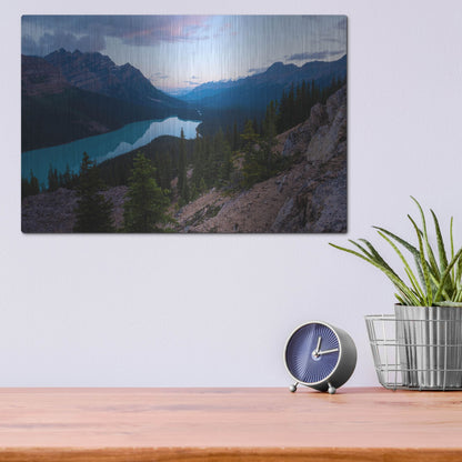 Luxe Metal Art 'Peyto Lake 1' by Joe Reimer Photography, Metal Wall Art,16x12